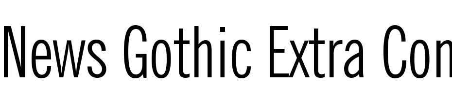 News Gothic Extra Condensed BT Font Download Free